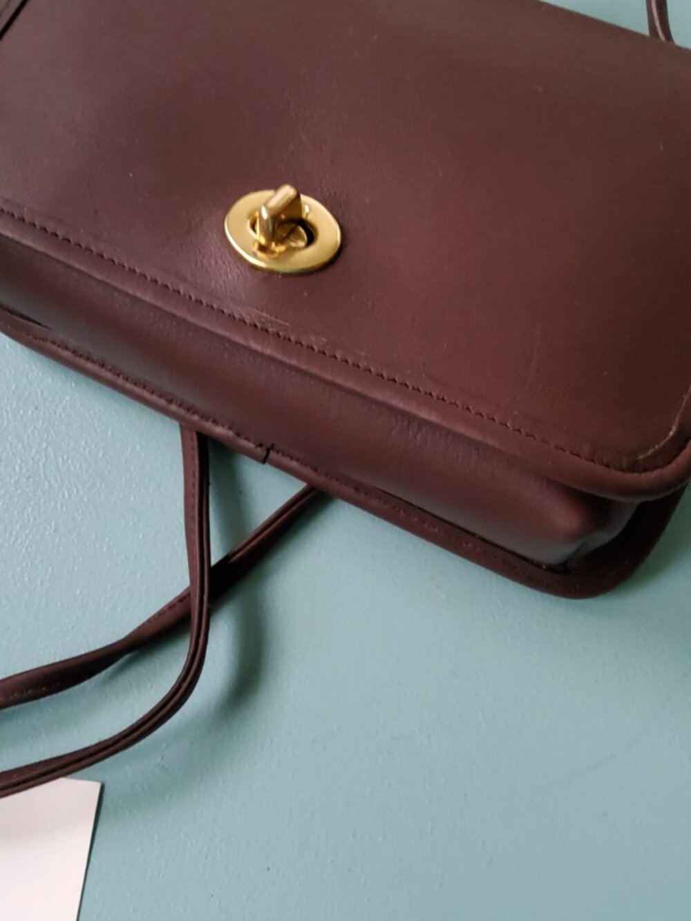 Never Used Still in Original Box Vintage Coach Casino Bag In Mahogony 9924 - Picture 13 of 13